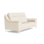 Nicoletti Carmen 3 Seater Sofa - 3 Seater Sofa CB — Feet: Shiny Metal / Torello PS Bianco 93, gallery image 1