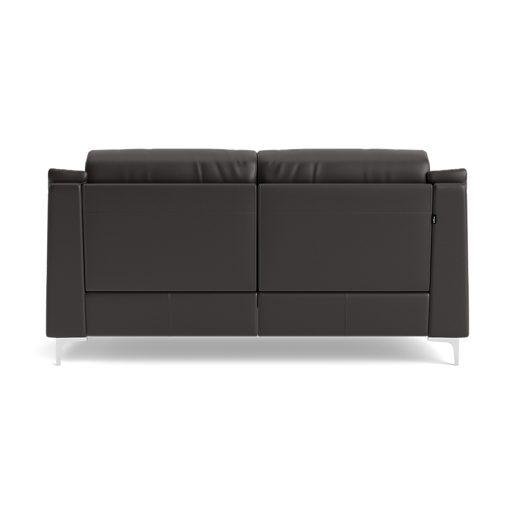 Nicoletti Carmen 3 Seater Sofa - 3 Seater Sofa CB — Feet: Shiny Metal / Torello PS Chocol -S 91, gallery image 2