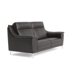 Nicoletti Carmen 3 Seater Sofa - 3 Seater Sofa CB — Feet: Shiny Metal / Torello PS Chocol -S 91, gallery image 1