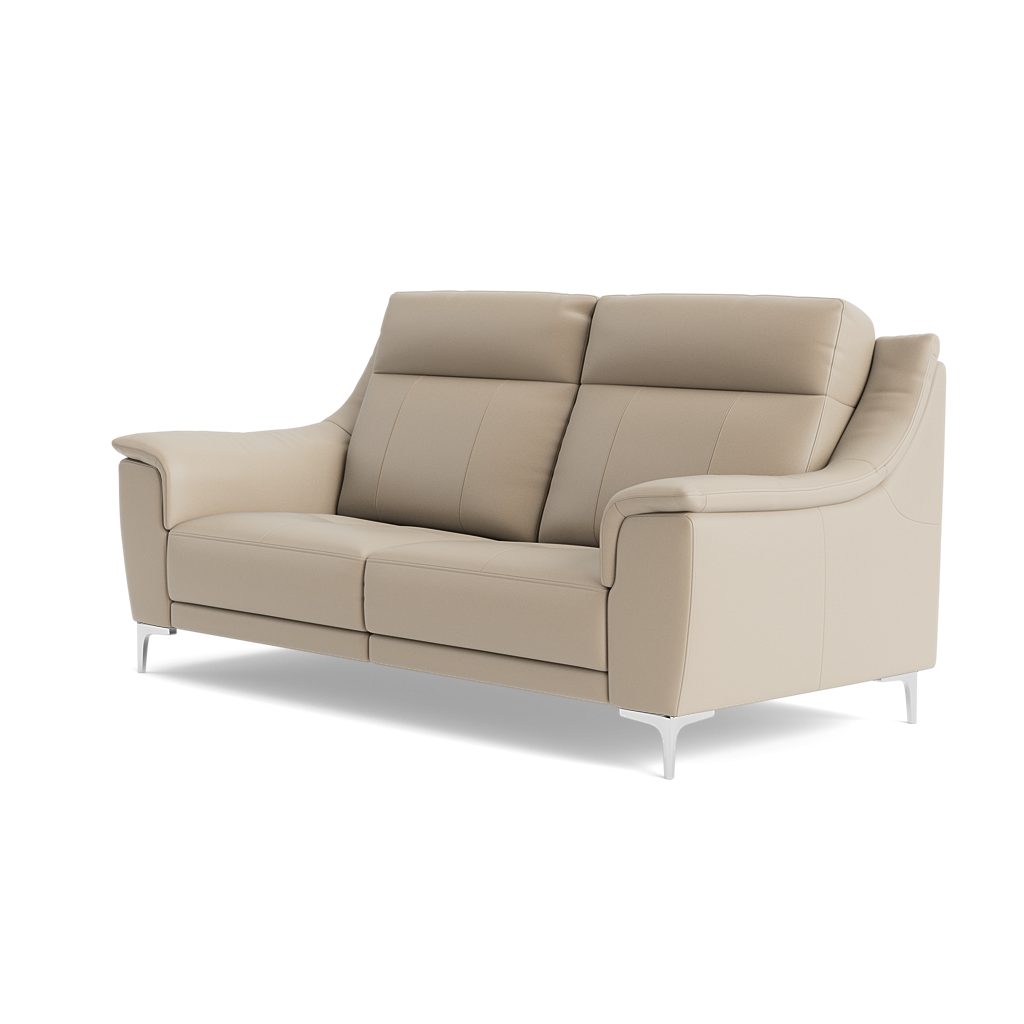 Nicoletti Carmen 3 Seater Sofa - 3 Seater Sofa CB — Feet: Shiny Metal / Torello PS Fango 352, gallery image 3