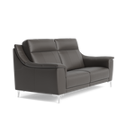 Nicoletti Carmen 3 Seater Sofa - 3 Seater Sofa CB — Feet: Shiny Metal / Torello PS Grigio Scuro 327, gallery image 1
