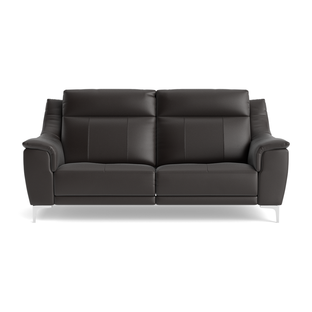 Nicoletti Carmen 3 Seater Sofa - 3 Seater Sofa CB 3 Seater Sofas Sterling Home 7 Feet: Shiny Metal Torello PS Chocol -S 91