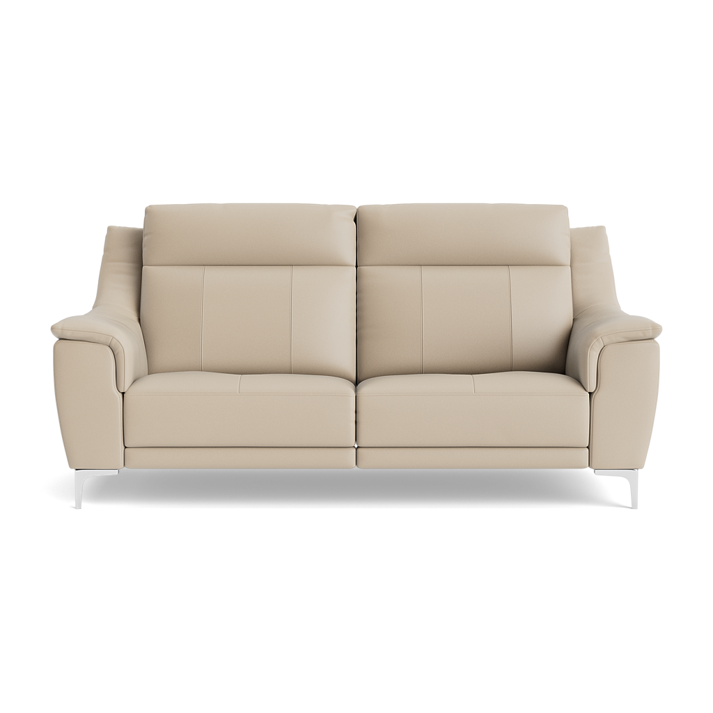 Nicoletti Carmen 3 Seater Sofa - 3 Seater Sofa CB 3 Seater Sofas Sterling Home 6 Feet: Shiny Metal Torello PS Fango 352
