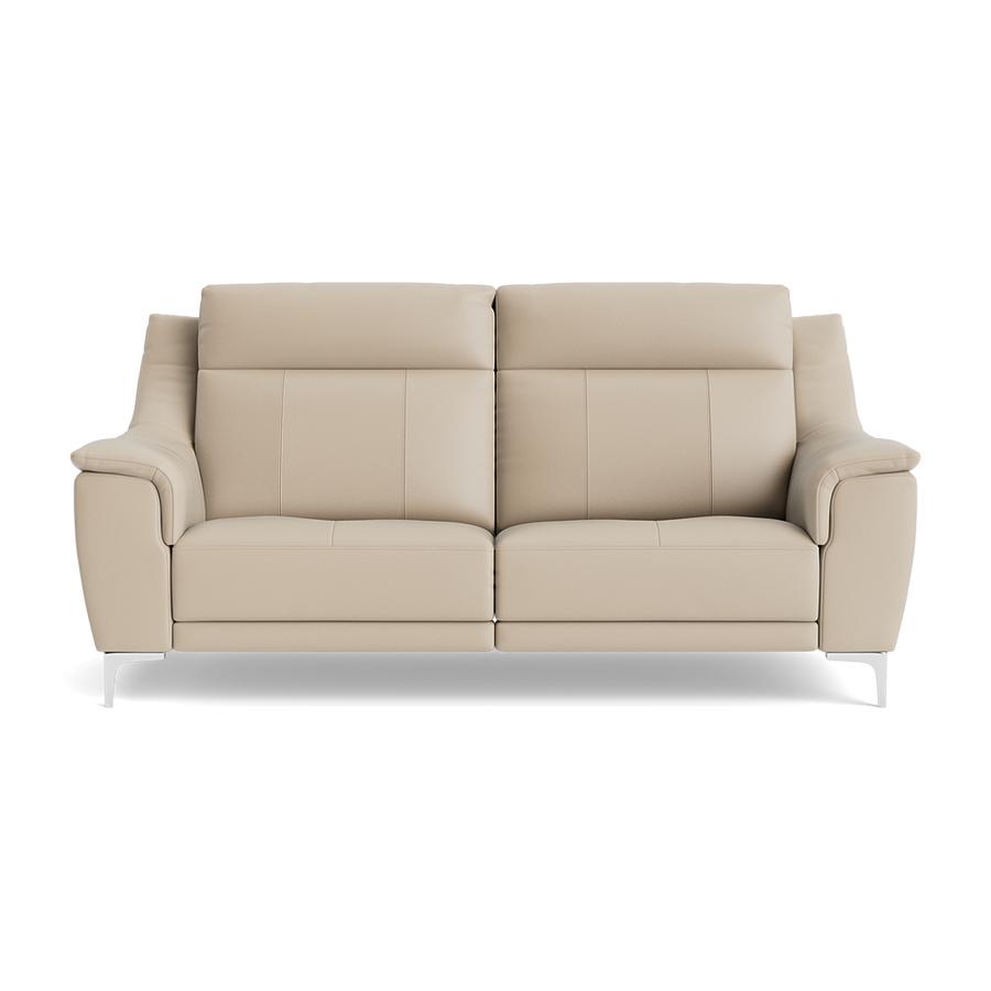 Nicoletti Carmen 3 Seater Sofa - 3 Seater Sofa CB Sofas Sterling Home Feet: Shiny Metal Torello PS Fango 352 2