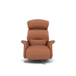 Nicoletti Happiness Recliner Armchair - Power Chair with Metal Base CB Armchairs Sterling Home 2 Macao Cognac 363