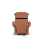 Nicoletti Happiness Recliner Armchair - Power Chair with Metal Base CB — Macao Cognac 363, gallery image 2