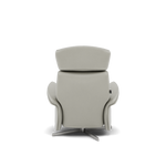 Nicoletti Happiness Recliner Armchair - Power Chair with Metal Base CB — Macao Ice 371, gallery image 2