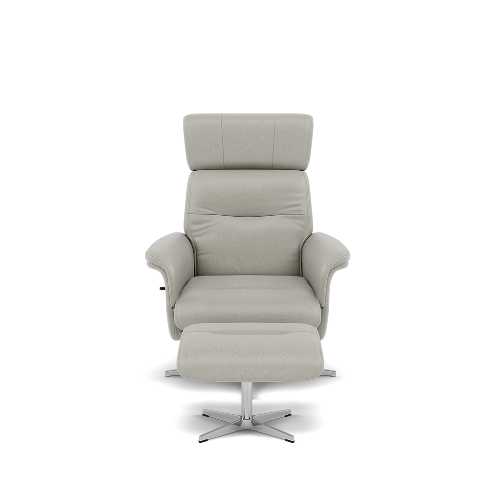 Nicoletti Love Recliner Armchair & Footstool - Manual Chair & Stool CB Armchairs Sterling Home 2 Macao Ice 371