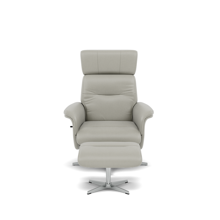 Nicoletti Love Recliner Armchair & Footstool - Manual Chair & Stool CB Armchairs Sterling Home Macao Ice 371 1