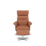 Nicoletti Love Recliner Armchair & Footstool - Manual Chair & Stool CB Armchairs Sterling Home 1 Macao Cognac 363