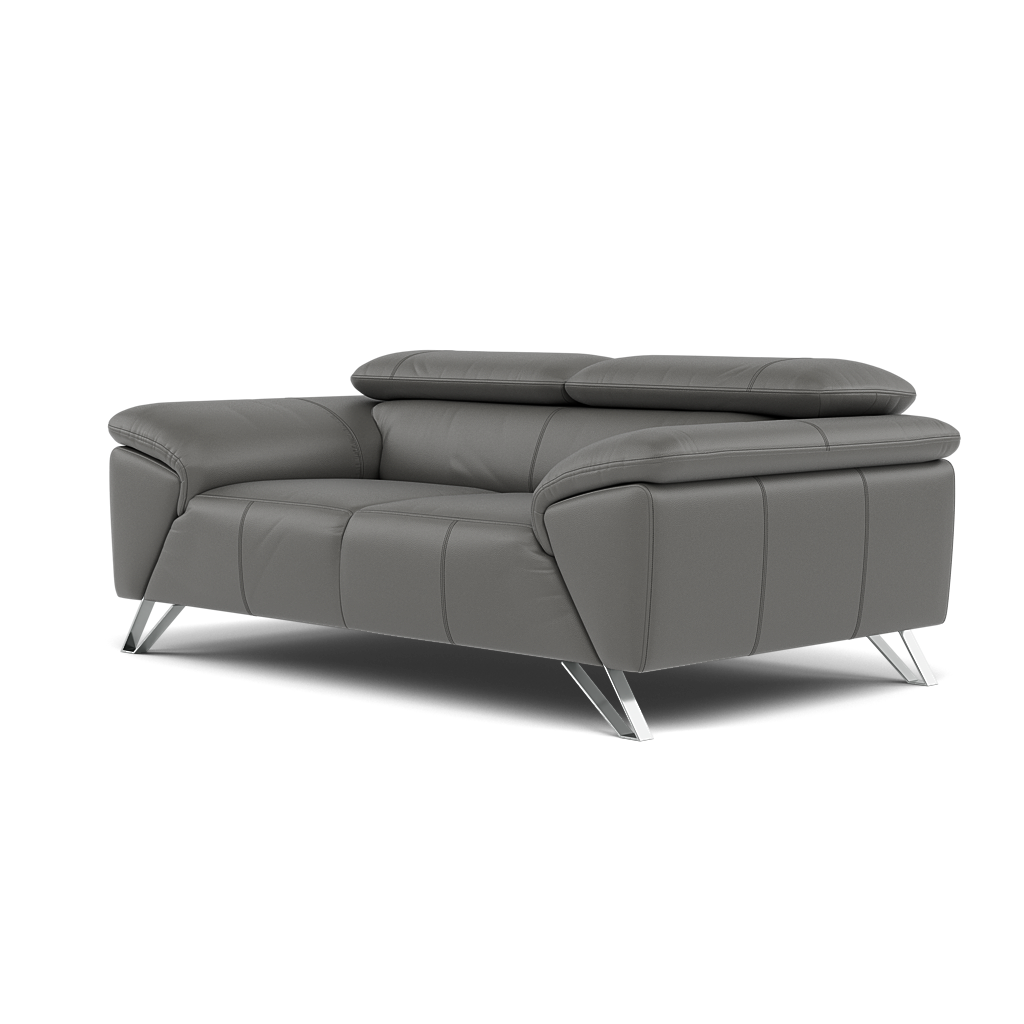 Nicoletti Puccini 2 Seater Sofa - 2 Seater Sofa CB — Torello Grigio (Grey) 329, gallery image 3