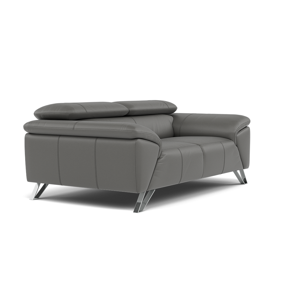 Nicoletti Puccini 2 Seater Sofa - 2 Seater Sofa CB — Torello Grigio (Grey) 329, gallery image 1