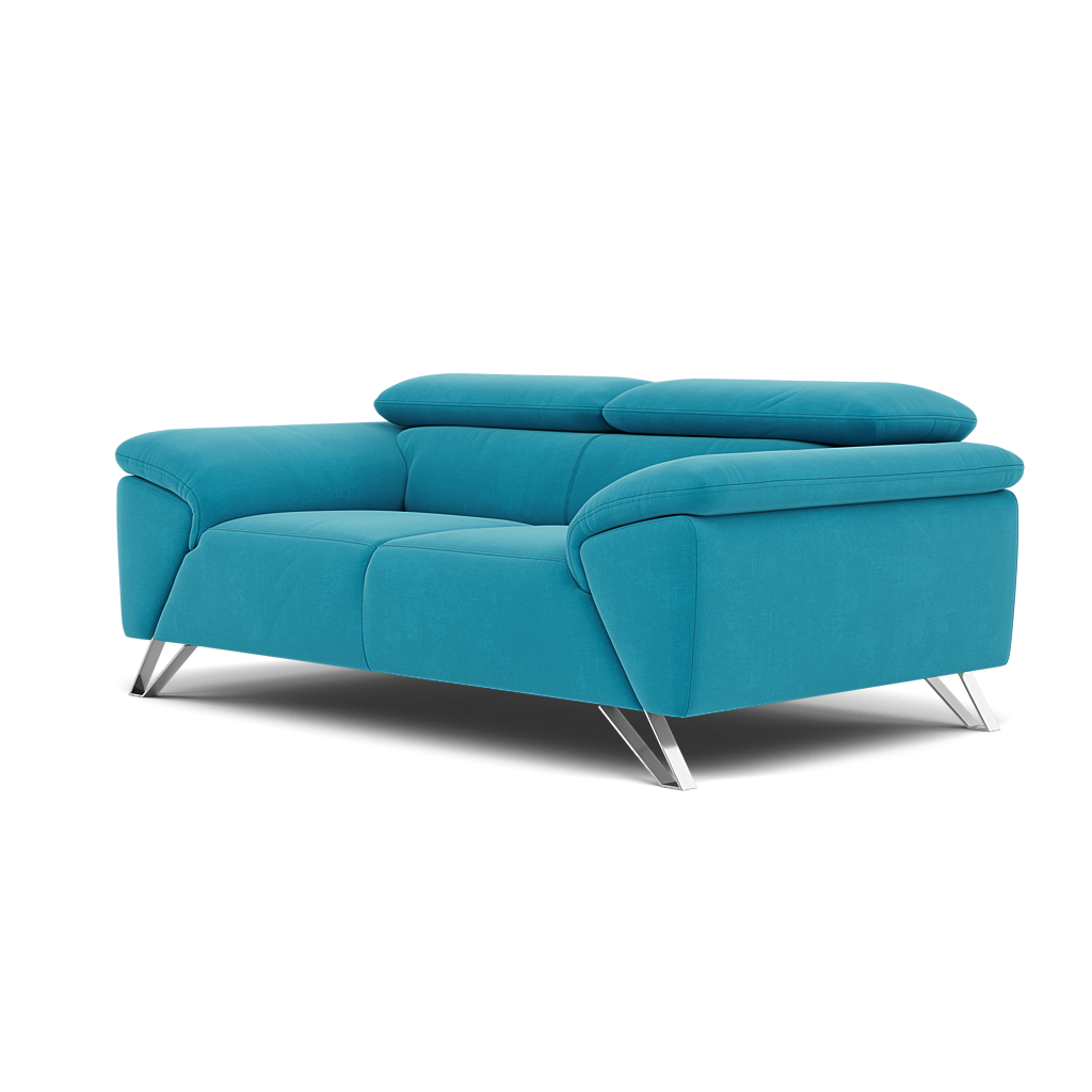 Nicoletti Puccini 2 Seater Sofa - 2 Seater Sofa ND — Flambe 4310-50 Turchese, gallery image 3
