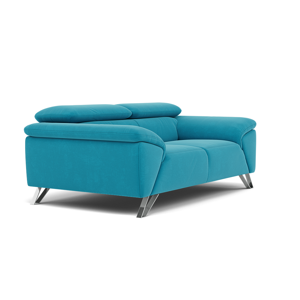 Nicoletti Puccini 2 Seater Sofa - 2 Seater Sofa ND — Flambe 4310-50 Turchese, gallery image 1