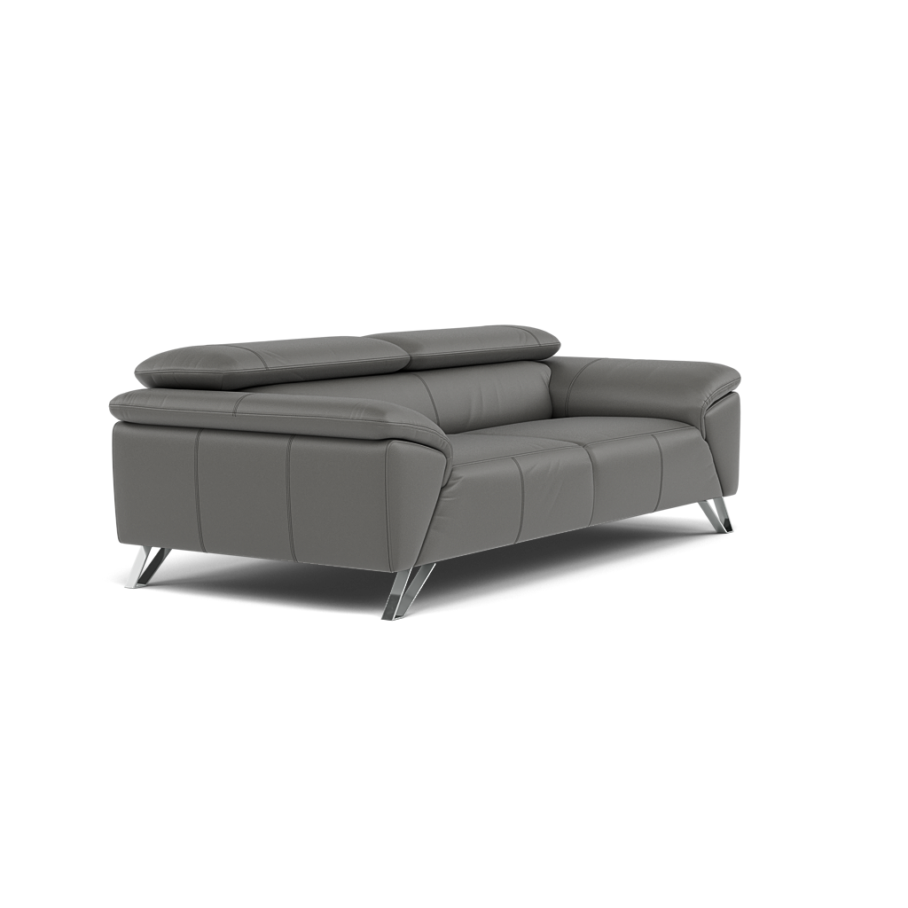 Nicoletti Puccini 3 Seater Sofa - 3 Seater Sofa CB — Torello Grigio (Grey) 329, gallery image 1