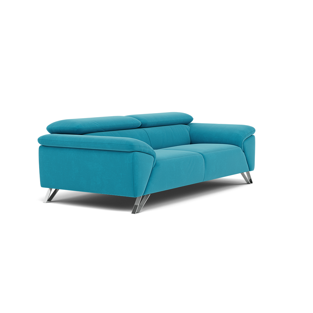Nicoletti Puccini 3 Seater Sofa - 3 Seater Sofa ND — Flambe 4310-50 Turchese, gallery image 1