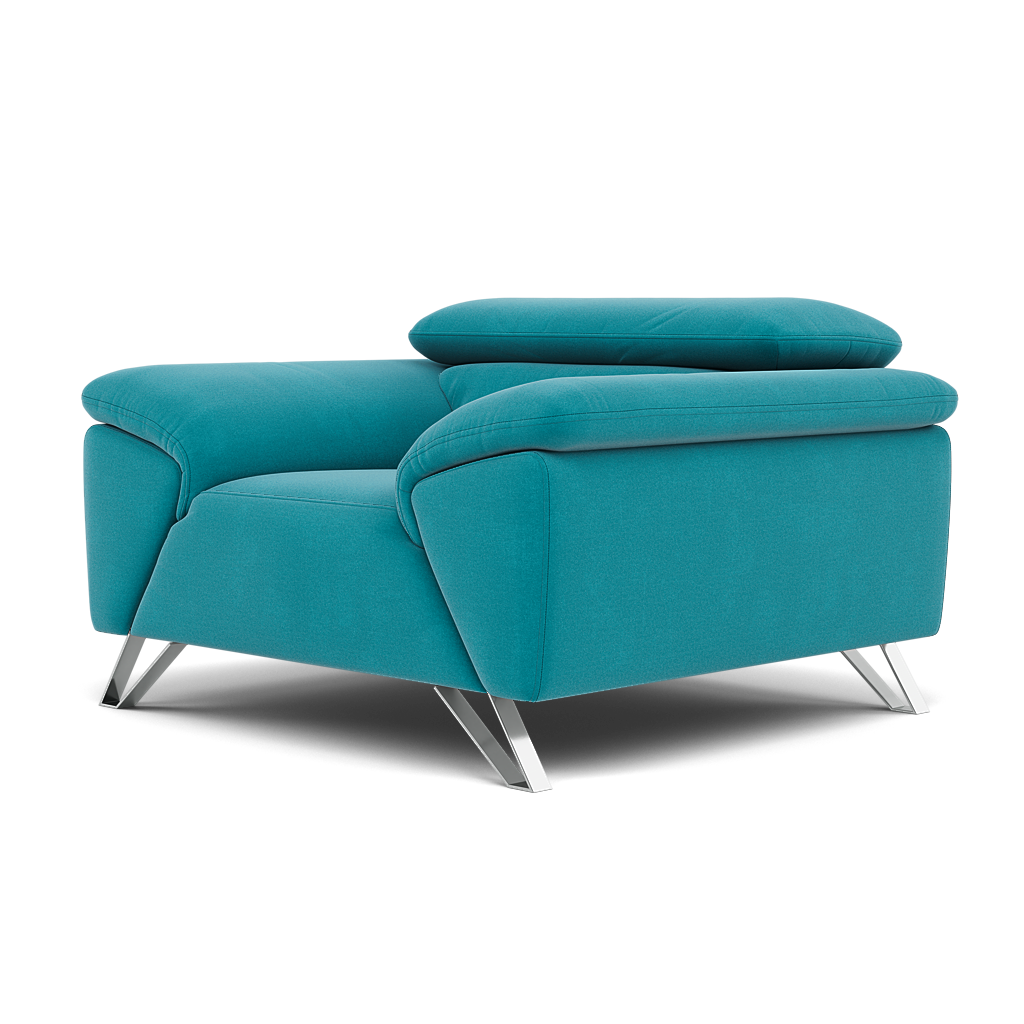 Nicoletti Puccini Armchair - Armchair NC — Selma FR Turchese V.3930, gallery image 3