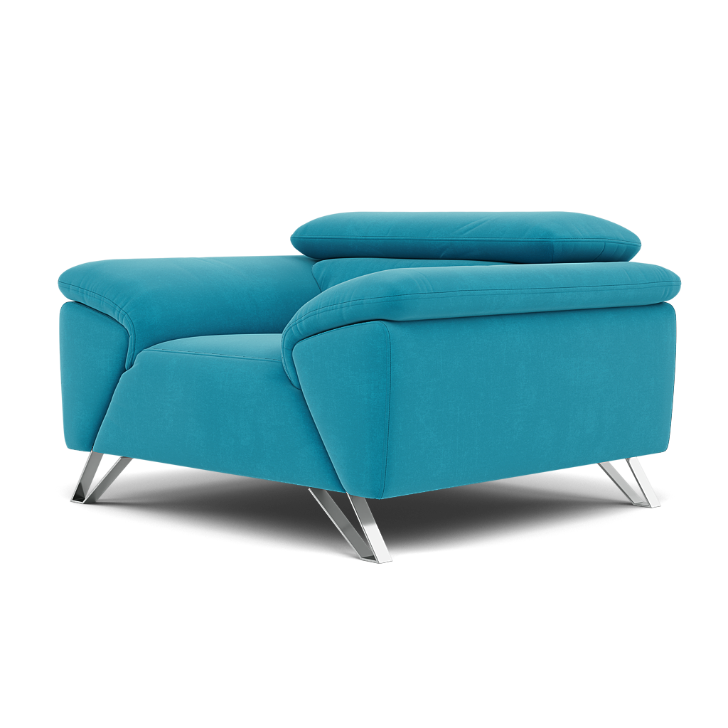 Nicoletti Puccini Armchair - Armchair ND — Flambe 4310-50 Turchese, gallery image 3
