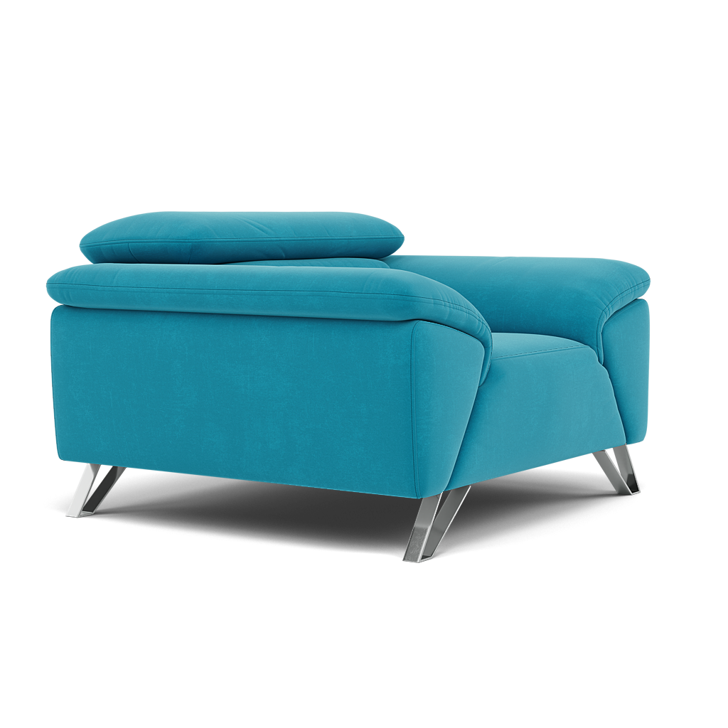 Nicoletti Puccini Armchair - Armchair ND — Flambe 4310-50 Turchese, gallery image 1