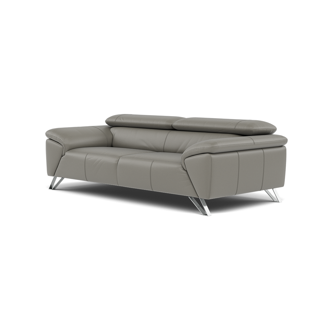 Nicoletti Puccini Small 3 Seater Sofa - 2.5 Seater Sofa CB — Torello Iron 364, gallery image 3