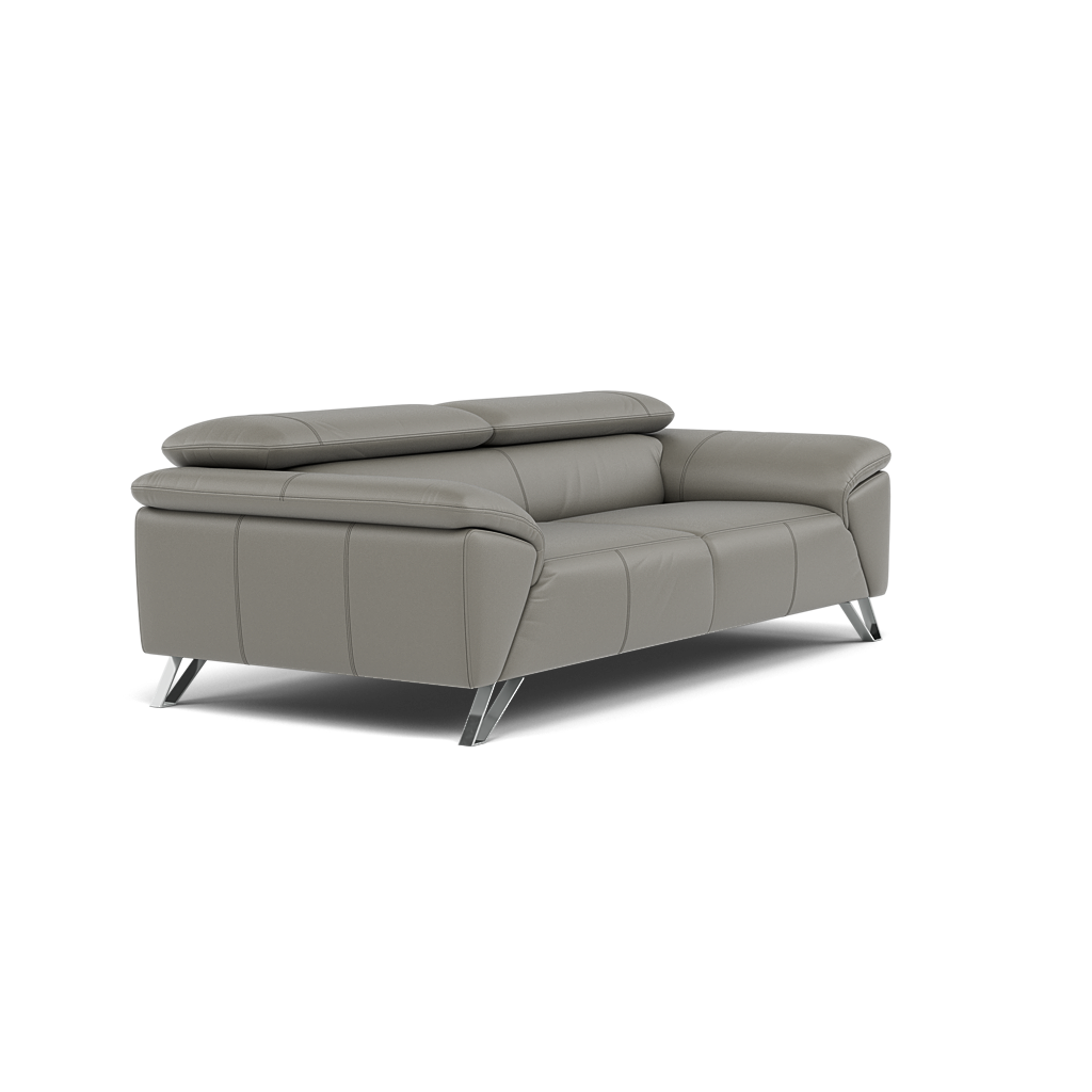 Nicoletti Puccini Small 3 Seater Sofa - 2.5 Seater Sofa CB — Torello Iron 364, gallery image 1