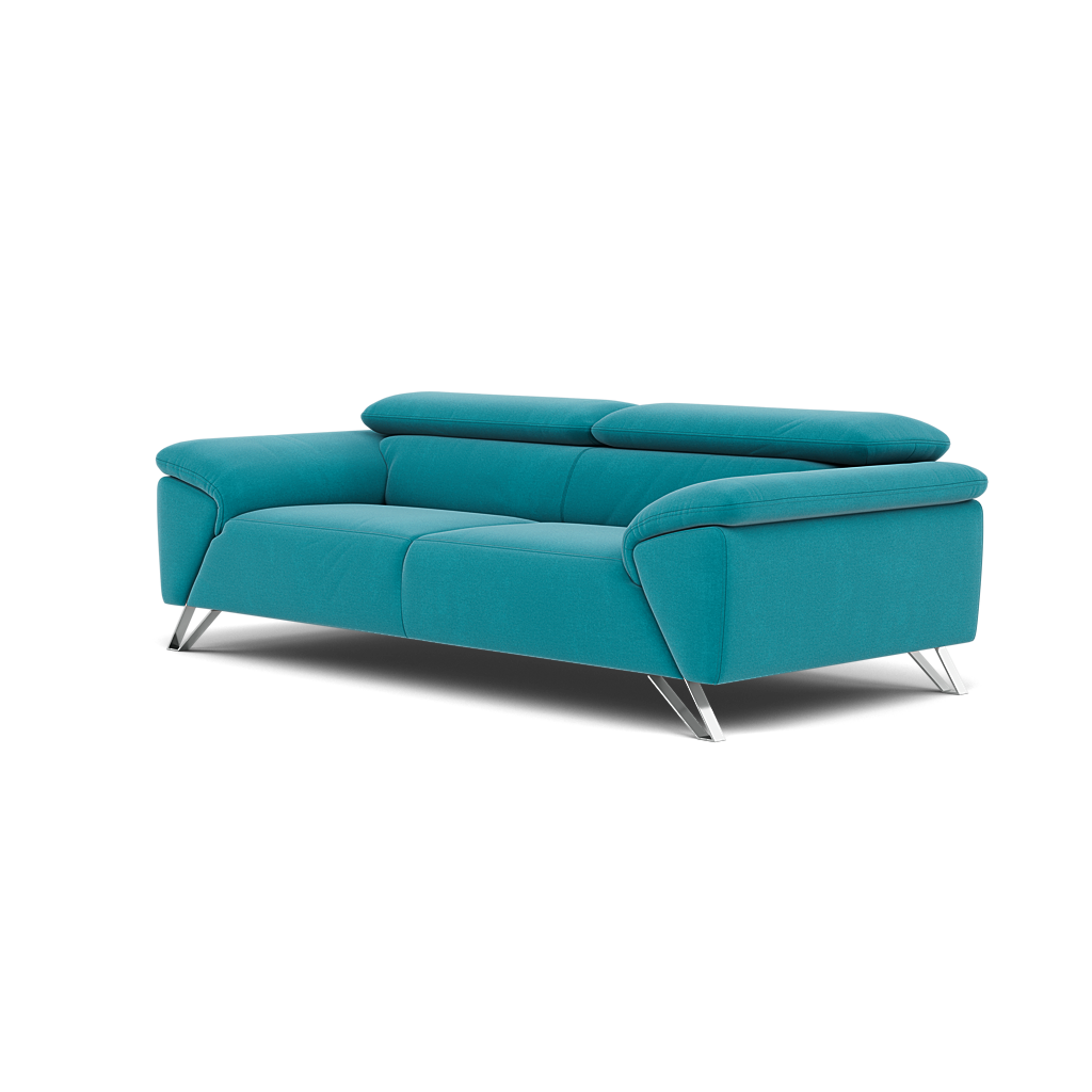 Nicoletti Puccini Small 3 Seater Sofa - 2.5 Seater Sofa NC — Selma FR Turchese V.3930, gallery image 3