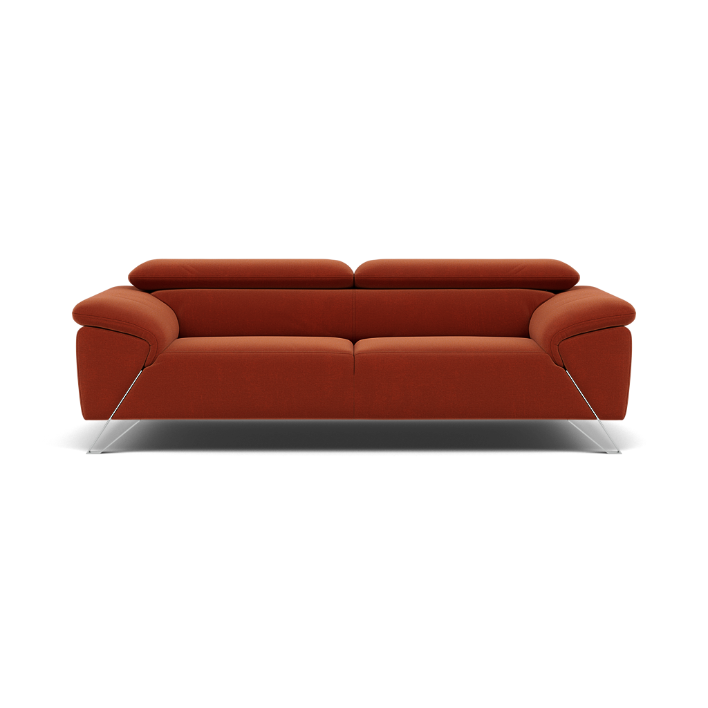 Nicoletti Puccini Small 3 Seater Sofa - 2.5 Seater Sofa NC 3 Seater Sofas Sterling Home 3 Selma FR Mattone V.3925