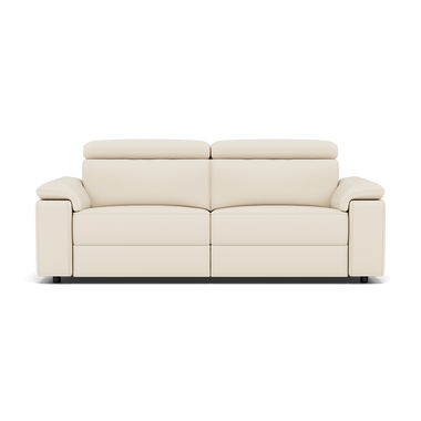 Nicoletti Rossini II 3 Seater Recliner Sofa - 3 Seater Double Power Recliner CB Torello 3 Seater Sofas Sterling Home 3 Torello PS Bianco 93