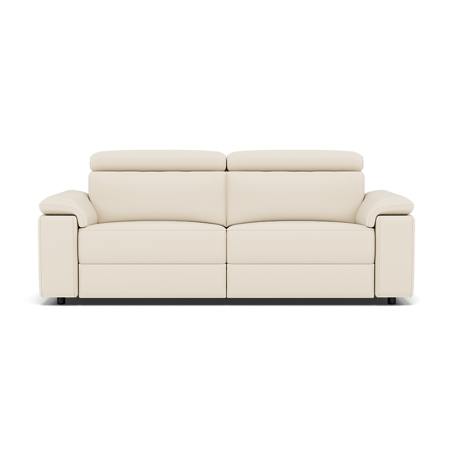 Nicoletti Rossini II 3 Seater Recliner Sofa - 3 Seater Double Power Recliner CB Torello Sofas Sterling Home Torello PS Bianco 93 1