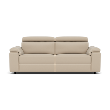 Nicoletti Rossini II 3 Seater Recliner Sofa - 3 Seater Double Power Recliner CB Torello 3 Seater Sofas Sterling Home 4 Torello PS Fango 352