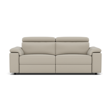 Nicoletti Rossini II 3 Seater Recliner Sofa - 3 Seater Double Power Recliner CB Torello 3 Seater Sofas Sterling Home 7 Torello PS Tortora 328