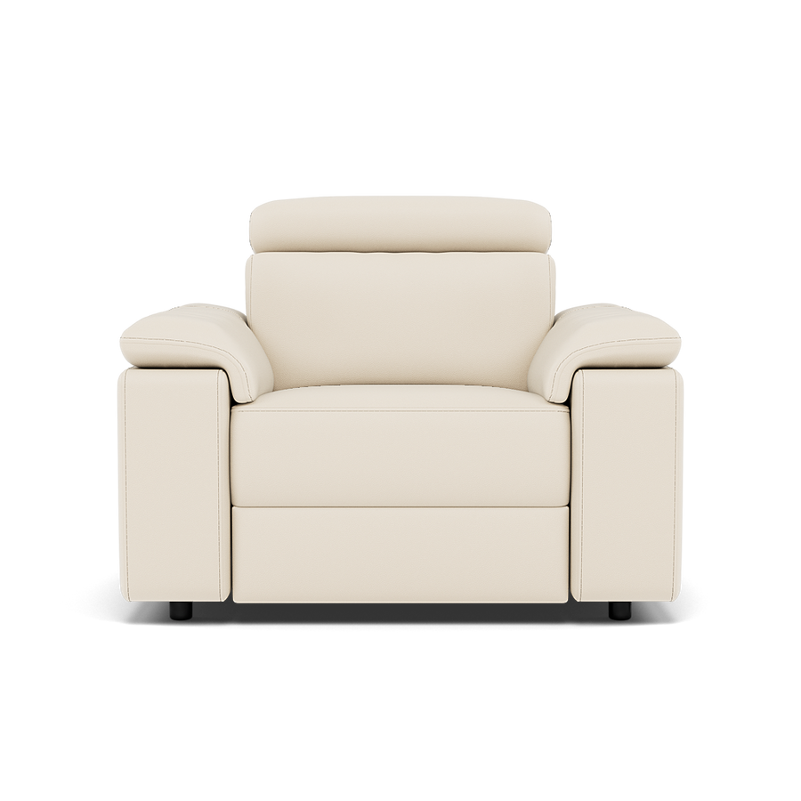 Nicoletti Rossini II Recliner Armchair - Power Recliner Chair CB Torello Armchairs Sterling Home Torello PS Bianco 93 1