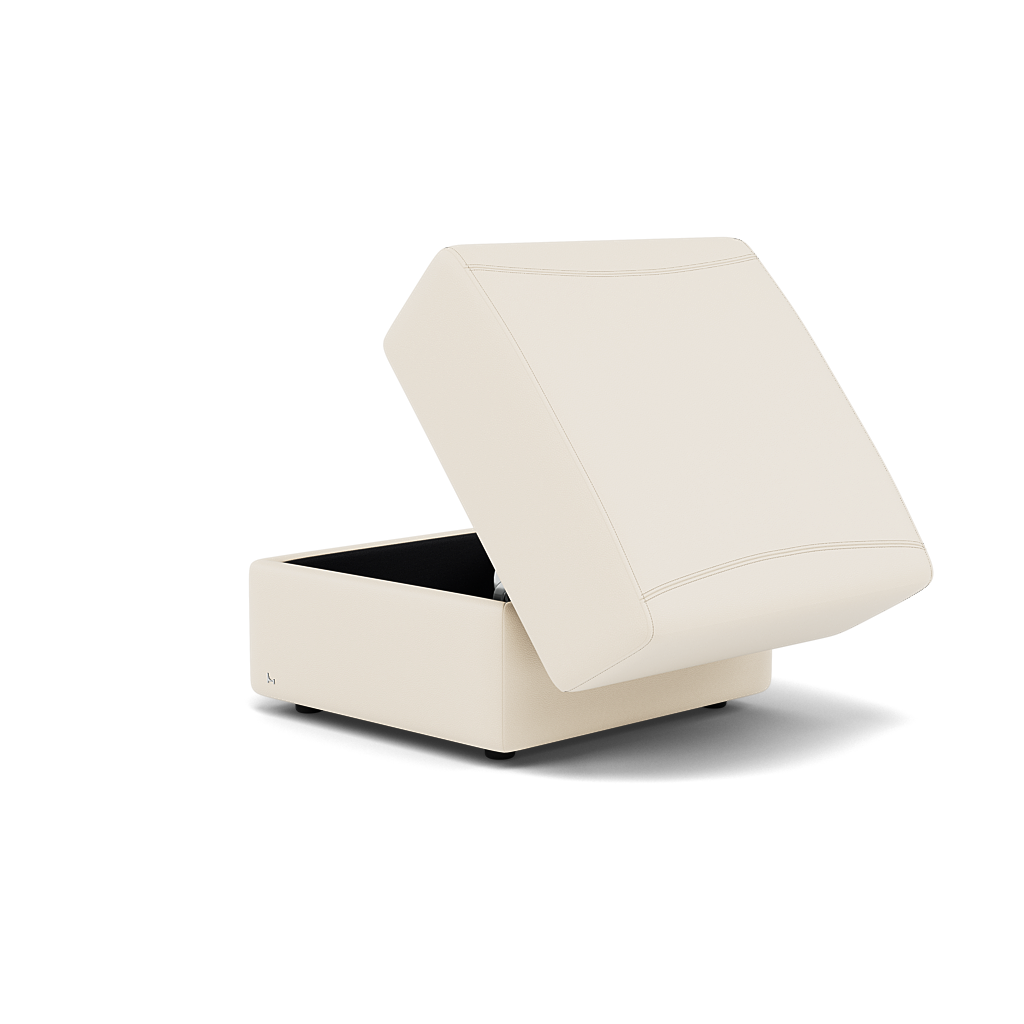 Nicoletti Rossini Storage Footstool - Ottoman Holder CB — Torello PS Bianco 93, gallery image 1