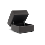 Nicoletti Rossini Storage Footstool - Ottoman Holder CB — Torello PS Chocol -S 91, gallery image 3