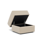 Nicoletti Rossini Storage Footstool - Ottoman Holder CB — Torello PS Fango 352, gallery image 3