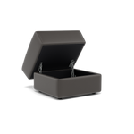 Nicoletti Rossini Storage Footstool - Ottoman Holder CB — Torello PS Grigio Scuro 327, gallery image 3