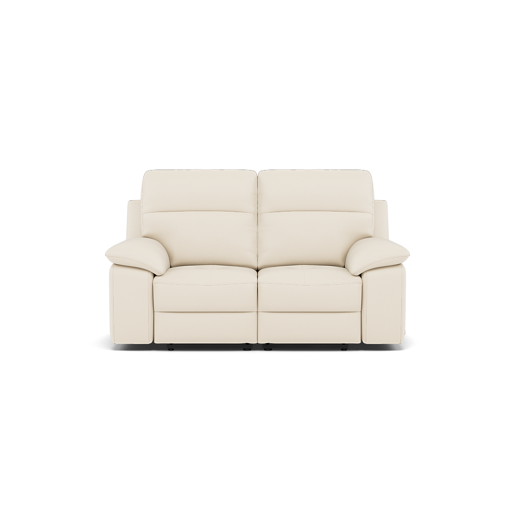Nicoletti Vivaldi II 2 Seater Recliner Sofa - 2 Seater Double Power Recliner CB Torello - Power Recliner 2 Seater Sofas Sterling Home 5 Torello PS Bianco 93