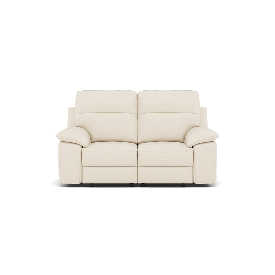 Nicoletti Vivaldi II 2 Seater Recliner Sofa - 2 Seater Double Power Recliner CB Torello Sofas Sterling Home Torello PS Bianco 93 1