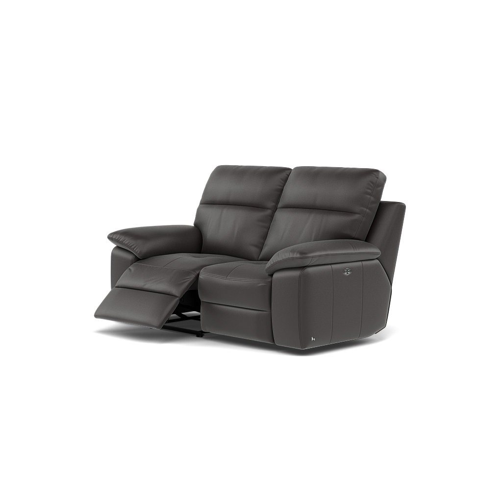 Nicoletti Vivaldi II 2 Seater Recliner Sofa - 2 Seater Double Power Recliner CB Torello - Power Recliner — Torello PS Chocol -S 91, gallery image 3