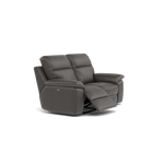 Nicoletti Vivaldi II 2 Seater Recliner Sofa - 2 Seater Double Power Recliner CB Torello - Power Recliner — Torello PS Grigio Scuro 327, gallery image 1