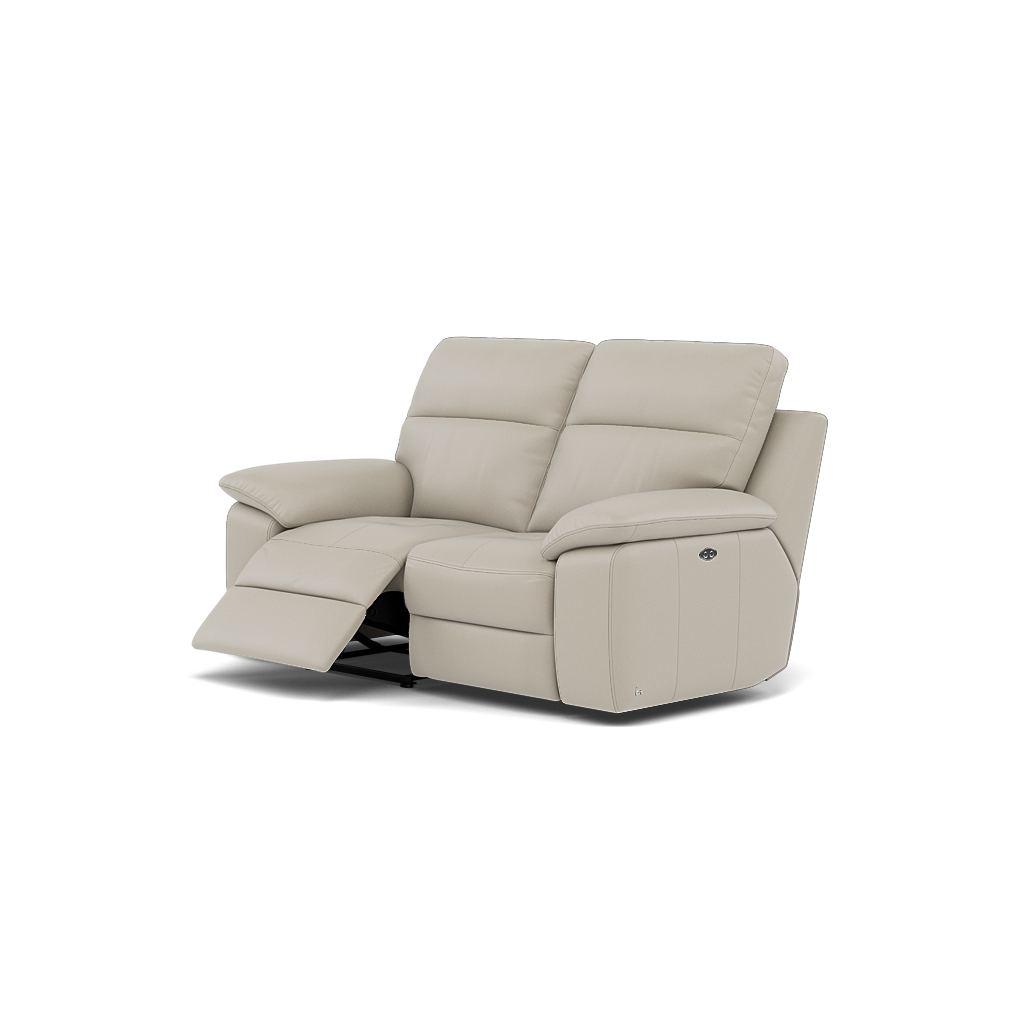 Nicoletti Vivaldi II 2 Seater Recliner Sofa - 2 Seater Double Power Recliner CB Torello - Power Recliner — Torello PS Tortora 328, gallery image 3