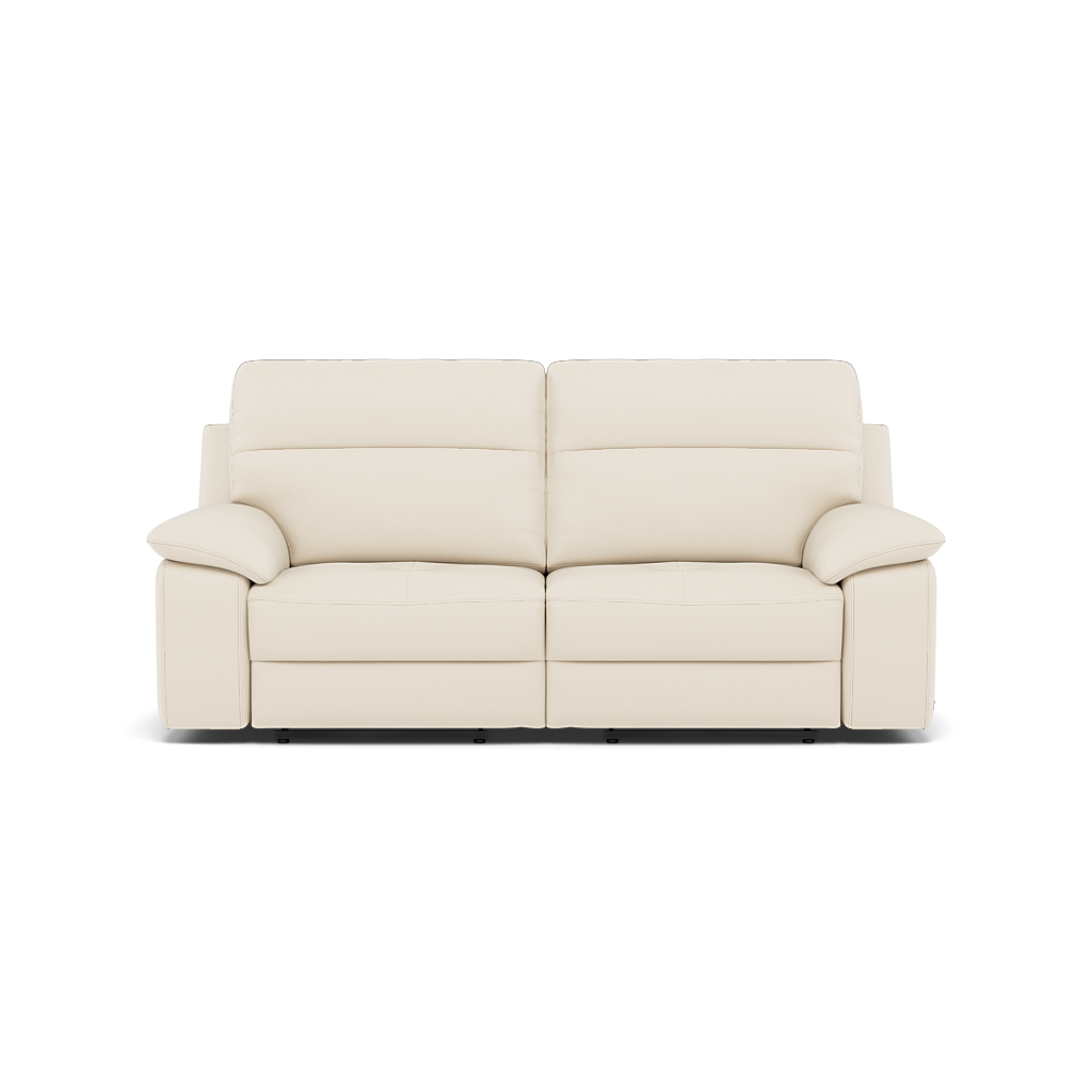 Nicoletti Vivaldi II 3 Seater Recliner Sofa - 3 Seater Double Power Recliner CB Torello - Power Recliner 3 Seater Sofas Sterling Home 7 Torello PS Bianco 93