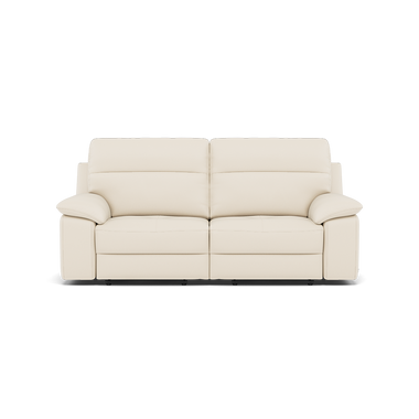 Nicoletti Vivaldi II 3 Seater Recliner Sofa - 3 Seater Double Power Recliner CB Torello - Power Recliner 3 Seater Sofas Sterling Home 7 Torello PS Bianco 93