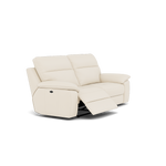 Nicoletti Vivaldi II 3 Seater Recliner Sofa - 3 Seater Double Power Recliner CB Torello - Power Recliner — Torello PS Bianco 93, gallery image 1