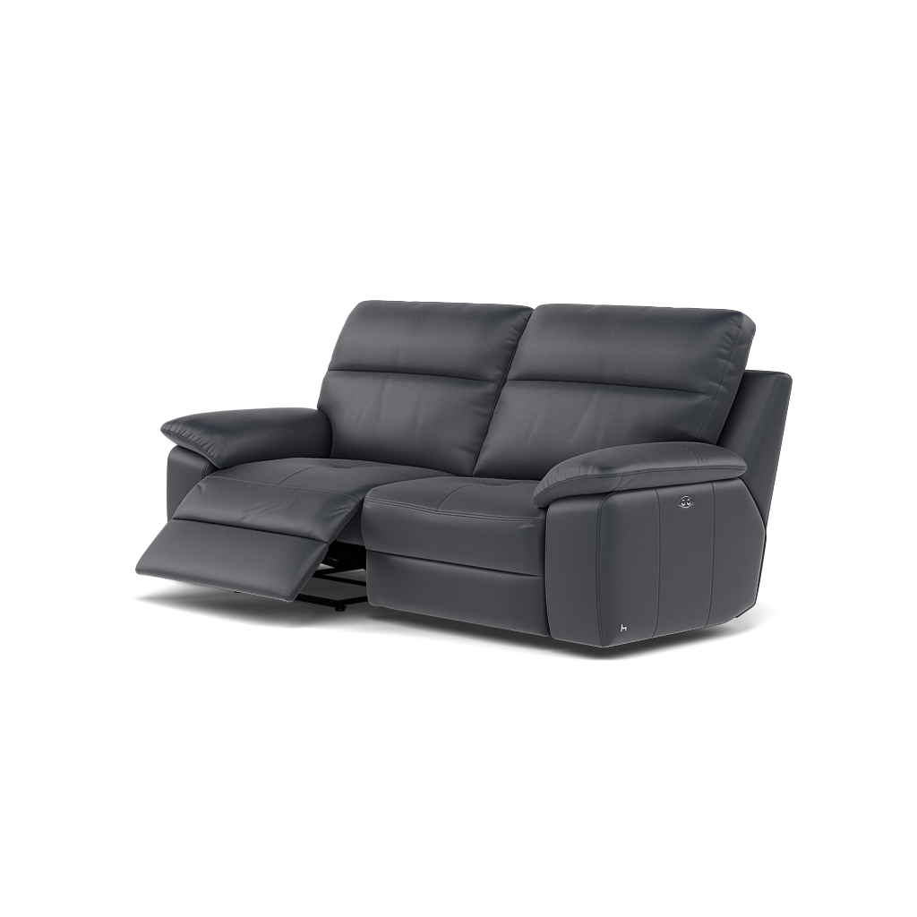 Nicoletti Vivaldi II 3 Seater Recliner Sofa - 3 Seater Double Power Recliner CB Torello - Power Recliner — Torello PS Blu -S 81, gallery image 3