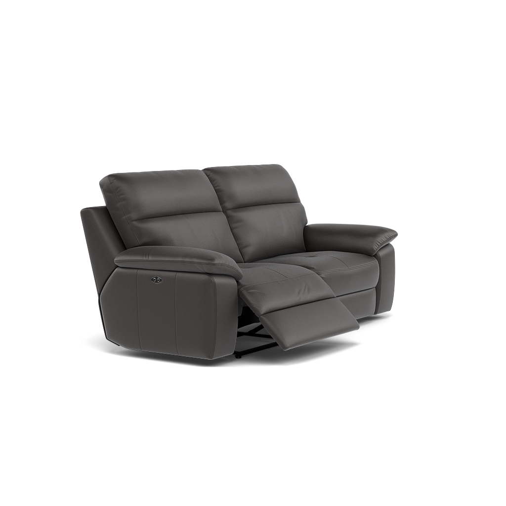 Nicoletti Vivaldi II 3 Seater Recliner Sofa - 3 Seater Double Power Recliner CB Torello - Power Recliner — Torello PS Chocol -S 91, gallery image 1