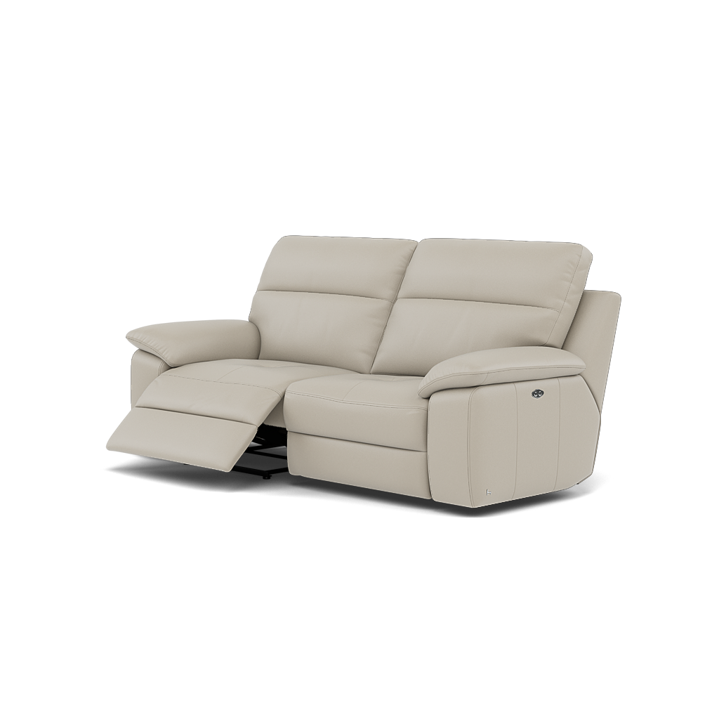 Nicoletti Vivaldi II 3 Seater Recliner Sofa - 3 Seater Double Power Recliner CB Torello - Power Recliner — Torello PS Tortora 328, gallery image 3