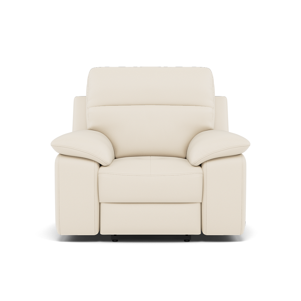 Nicoletti Vivaldi II Recliner Armchair - Power Recliner Chair CB Torello - Power Recliner Armchairs Sterling Home 4 Torello PS Bianco 93