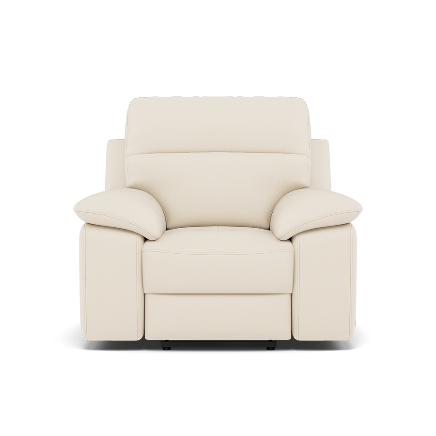 Nicoletti Vivaldi II Recliner Armchair - Power Recliner Chair CB Torello Armchairs Sterling Home Torello PS Bianco 93 1
