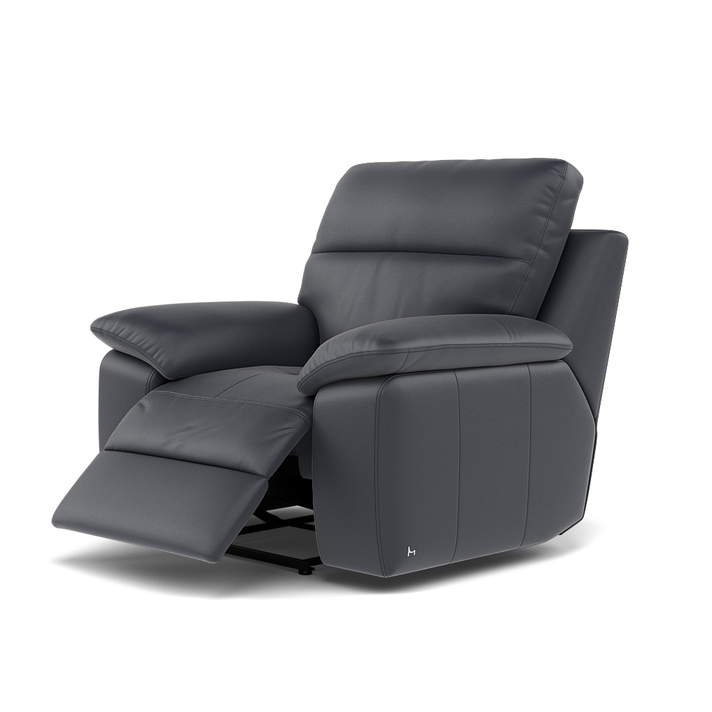 Nicoletti Vivaldi II Recliner Armchair - Power Recliner Chair CB Torello - Power Recliner — Torello PS Blu -S 81, gallery image 3